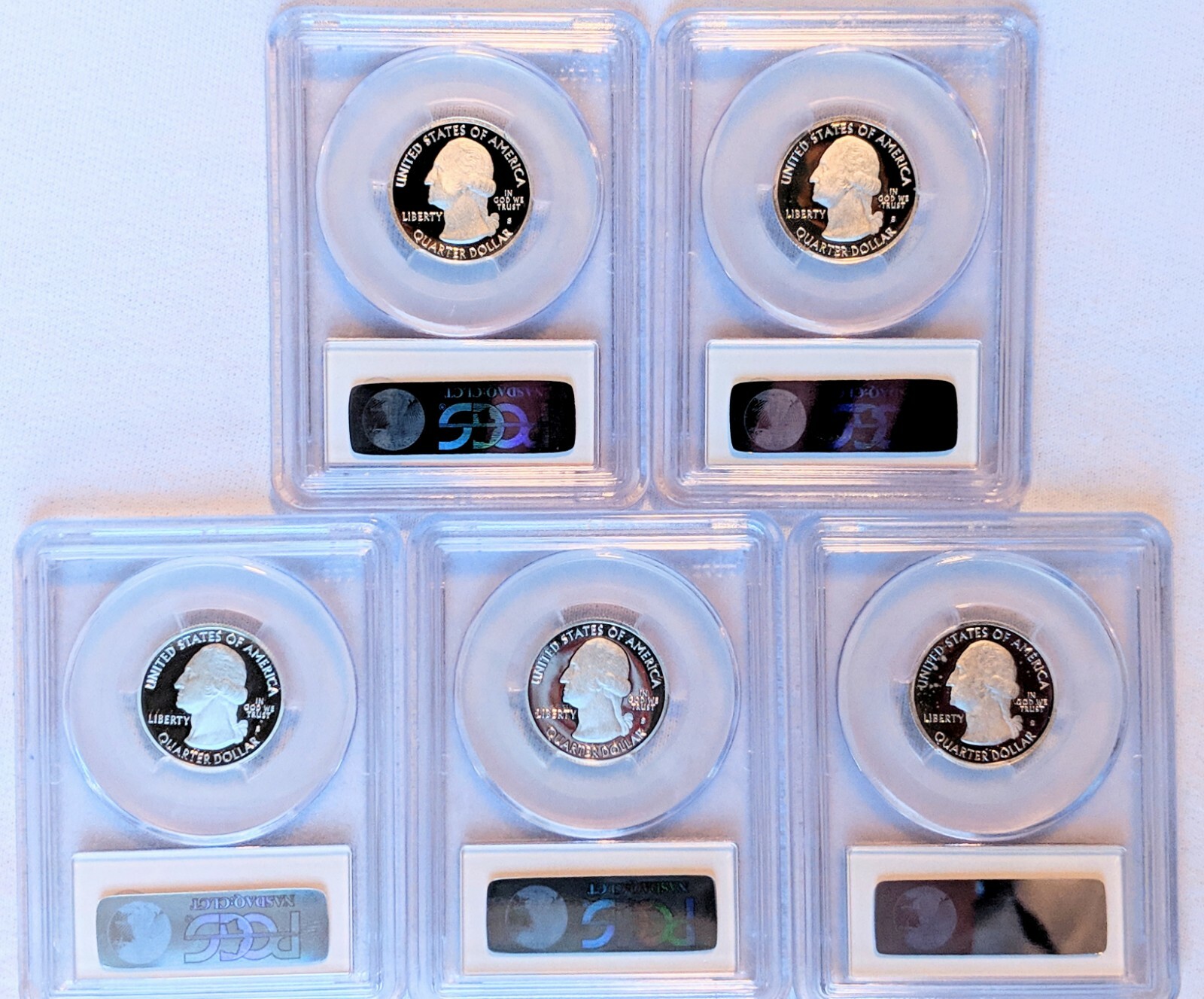 2013 S Silver Proof Quarters PCGS PR70 DCAM Set ATB National Parks