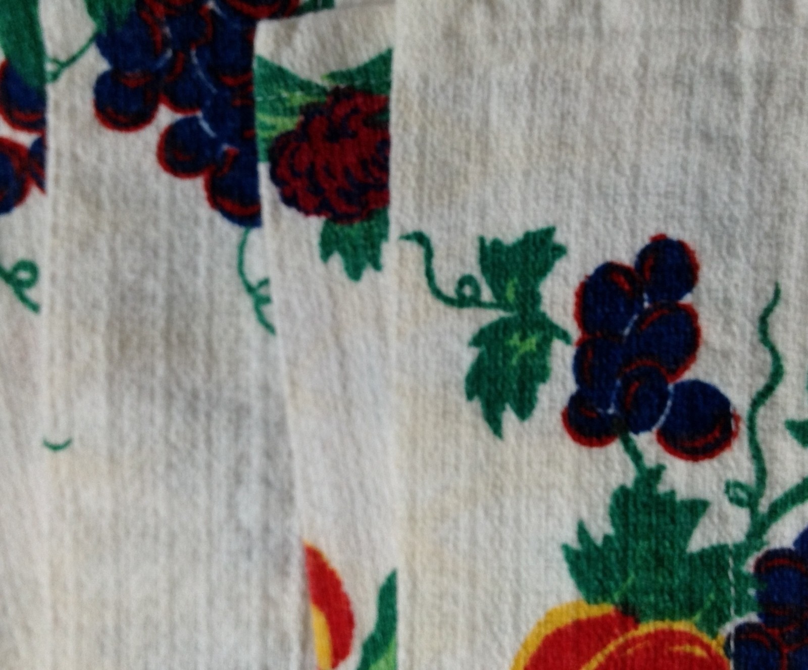 Full Swing Bark Cloth Curtain Panels, Mixed Fruit