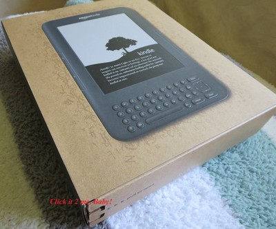 3G Wi-Fi Amazon Kindle KEYBOARD NEW Factory SEALED 4GB 6" FREE Ship eBook Reader