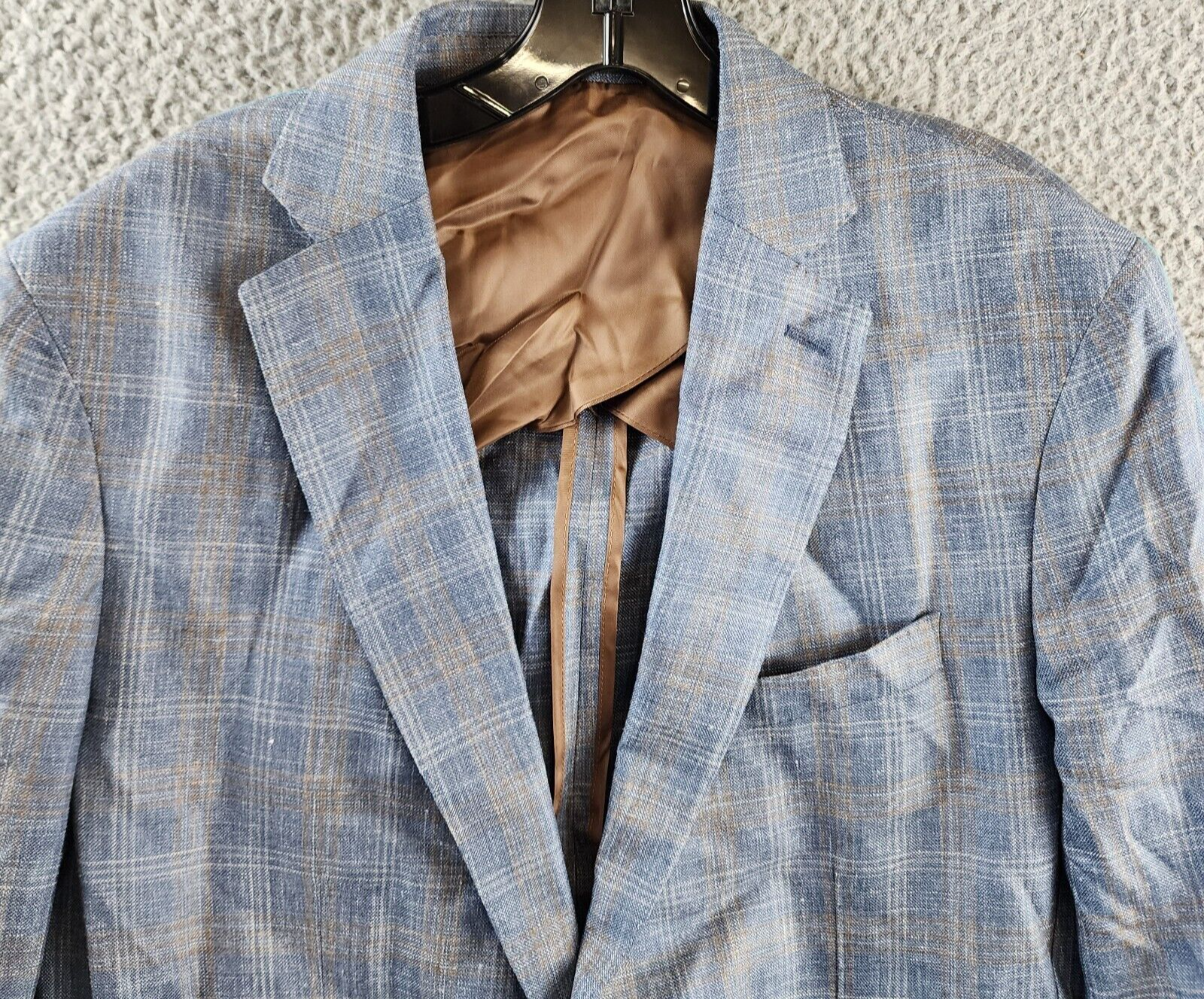Peter Millar Crown Crafted Andover Plaid Wool-Silk Blend Soft Jacket Men's 42R - Picture 3 of 14