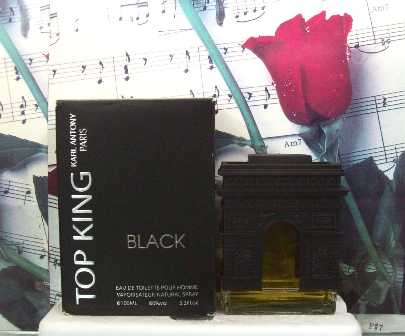 Top King Black EDT Spray 3.3 FL. OZ. By Karl Anthony. NWB