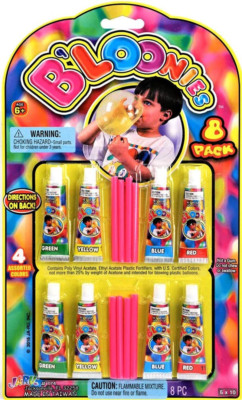 Bloonies Magic Plastic Bubbles Variety Pack (8 Tubes per Pack) by Ja-Ru | Kids S