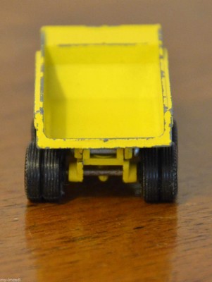 Vintage MATCHBOX Lesney EUCLID Miniature Dump Truck No 6 Die Cast Yellow England