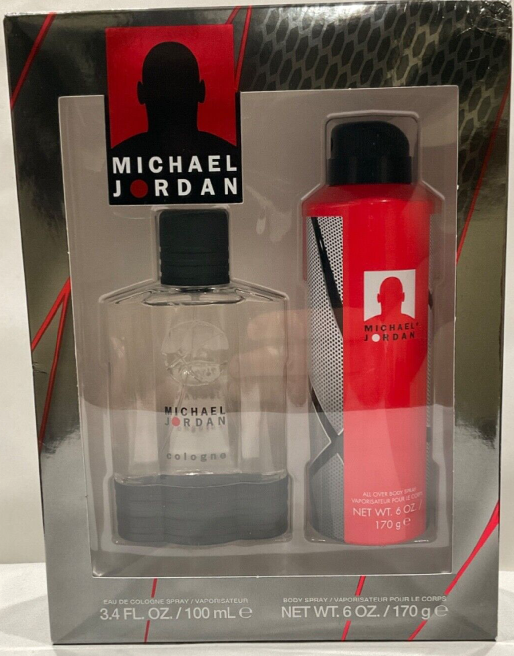 Michael Jordan Cologne Spray Cool Scent 3.4 fl oz + 6 oz