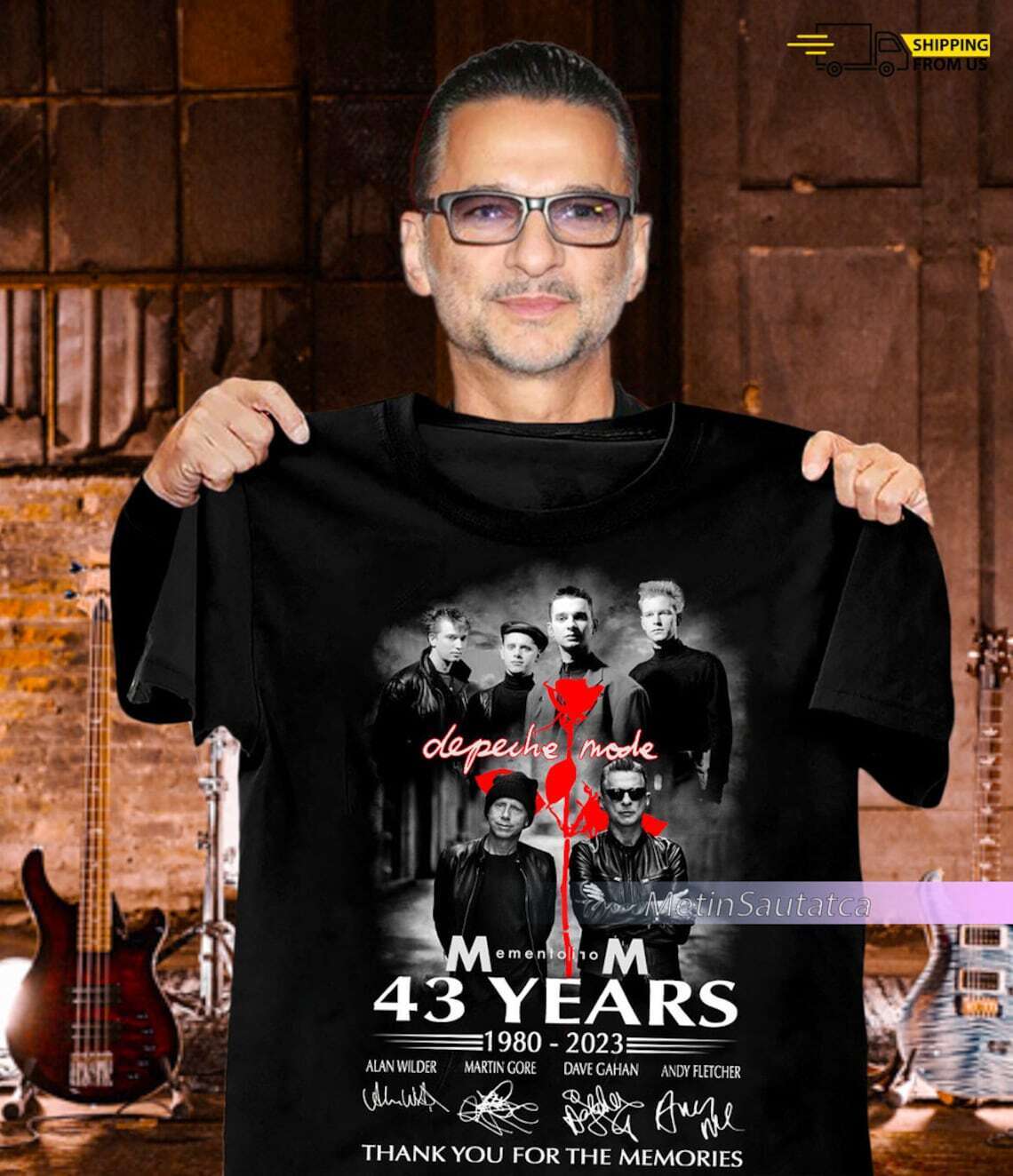 Depeche Mode 1980-2023 T-Shirt, Depeche Mode 43 Years 2023 Depeche Mode 1980-2023 T-Shirt, Depeche Mode 43 Years 2023