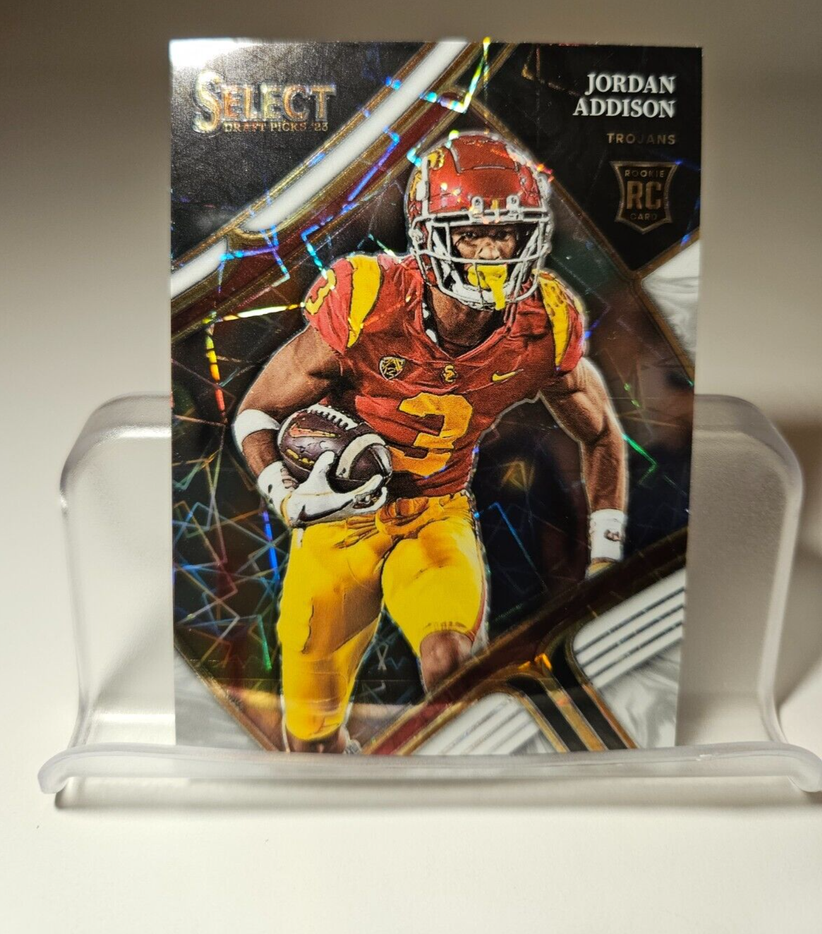 2023 Select Draft Picks Jordan Addison White Laser Prizm