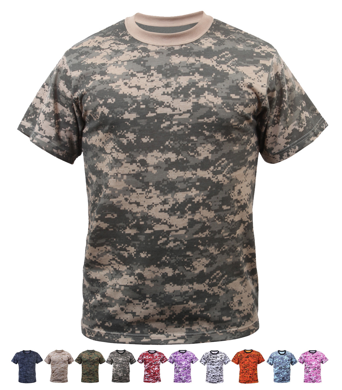 Shirts Camo Tshirt Red Digital Camouflage Military Style Various Sizes