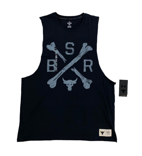 

НОВИНКА Under Armour x Project Rock BSR Blood Sweat Respect Майка черная мужская, Черный