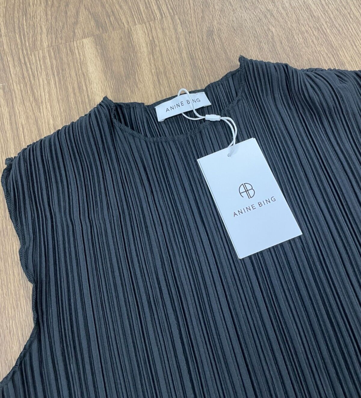 Pre-owned Anine Bing $299  Black Melaine Sleeveless Midi Dress Size: Medium