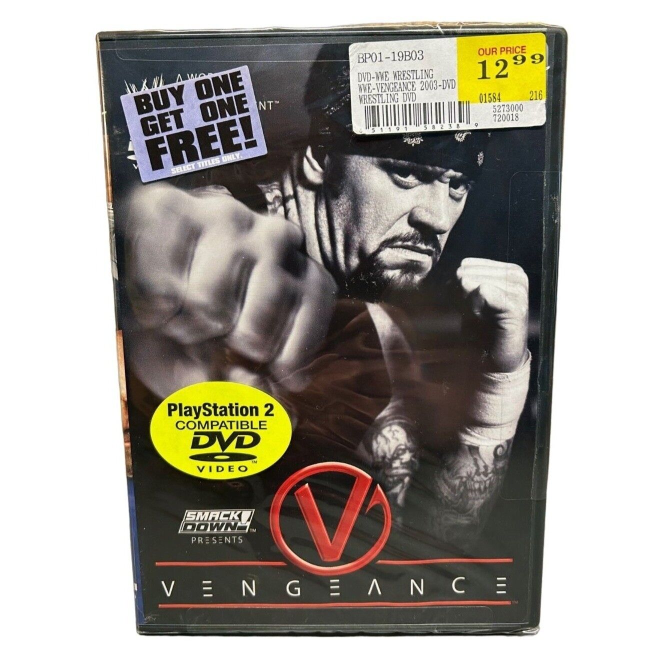 WWE Vengeance 2003 DVD BRAND NEW SEALED Brock Lesnar Big WWE Vengeance 2003 DVD BRAND NEW SEALED Brock Lesnar Big