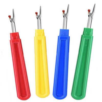 4 Stitch Ripper Plastic Handle Thread Seam Ripper Cutter Remover Sewing Craft