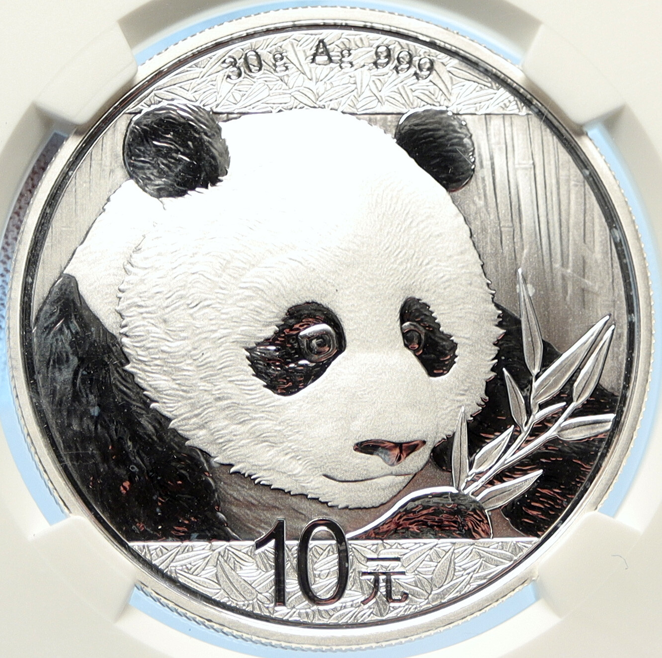 2018 CHINA PANDA Bamboo TEMPLE of HEAVEN Silver 10 Yuan Chinese