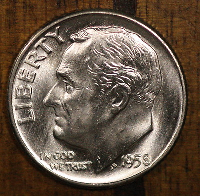 洋楽 Dime P 1958 P Roosevelt Dime CH BU LUSTER! 90% Silver US Coin | eBay