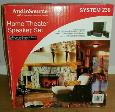 Audio Source  5.1-Ch. Home Theater 6 PIECE Speaker System 600 WATT 
