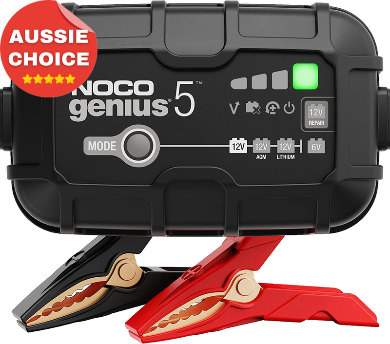 GENIUS5 Smart Battery Charger 6V 12V Automatic Maintainer Trickle Desulfator