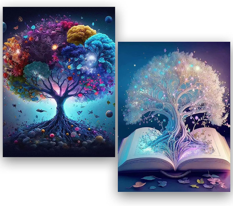 2 Pack Diamond Painting Kits for Adults Beginners and Kids-T