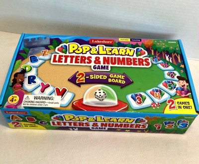 Lakeshore Pop & Learn Letters & Numbers Game Children Educational Toy Kids HH695
