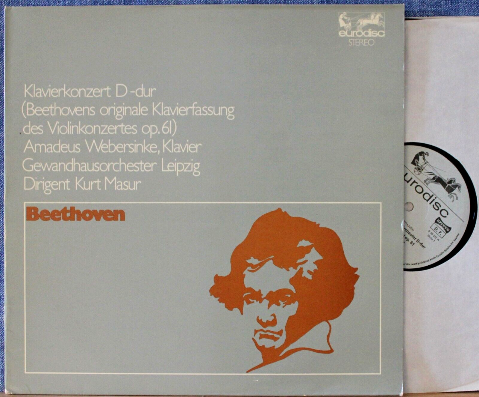 Webersinke; Masur. Beethoven (Piano concerto D-maj