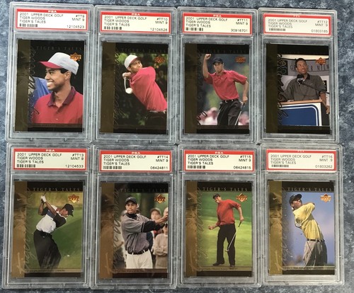 2001 Upper Deck Golf Tiger Woods TIGER’S TALES Complete Set All PSA 9 Mint