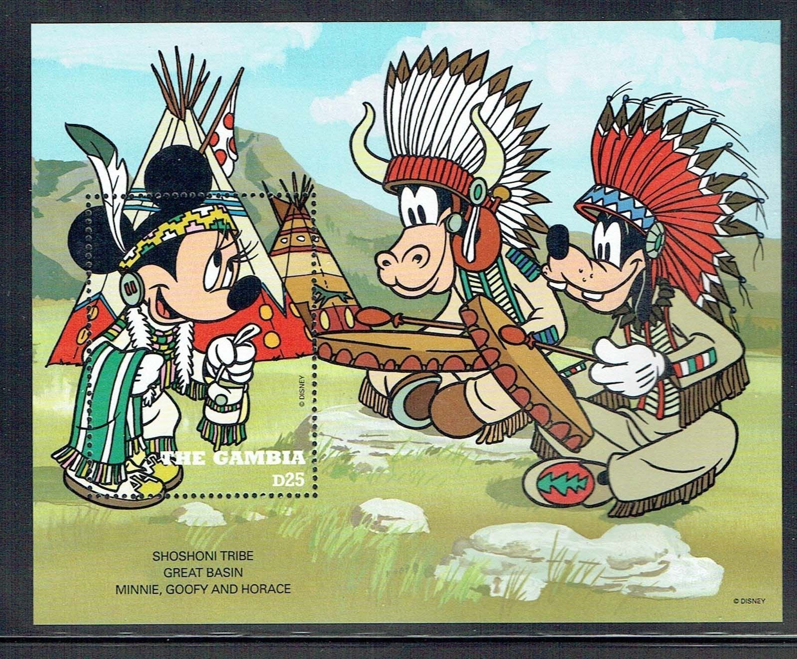 Estampillas postales de dibujos animados de Disney Animation &