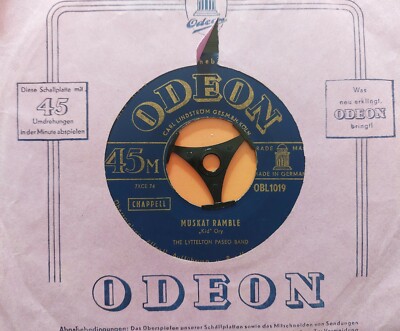 The Lyttelton Paseo Band ‎– Muskat Ramble / Mamzelle Josephine Vinyl 7" 1953