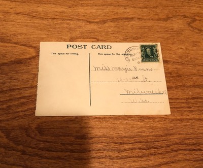 Original Vintage/Antique Photo Post Card - Madison, South Dakota - Main Street