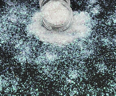 Crushed Mylar Broken Glass Nail Art Glitter Holographic Flakes 3ml pot 10g P3