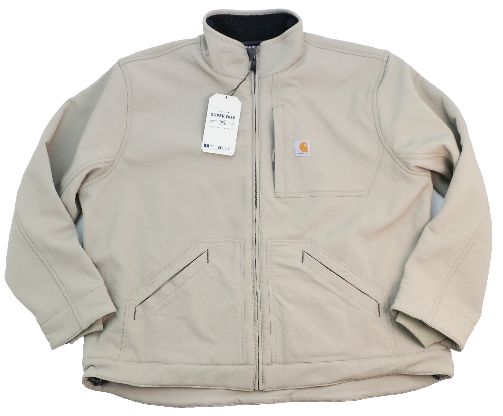 

Мужская активная куртка свободного покроя Carhartt Super Dux на подкладке из шерпы, размер  OJ5001M, Бежевый