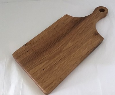 Hand Crafted,Rustic,Oak Cutting Board,Smaller Sz For Apt,Campers,Mobil Home