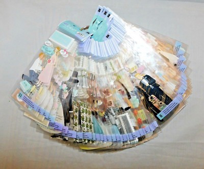 Wedding Scrapbook Stickers Ring Limo Shower Party Dress Cake Doves Champagne ()