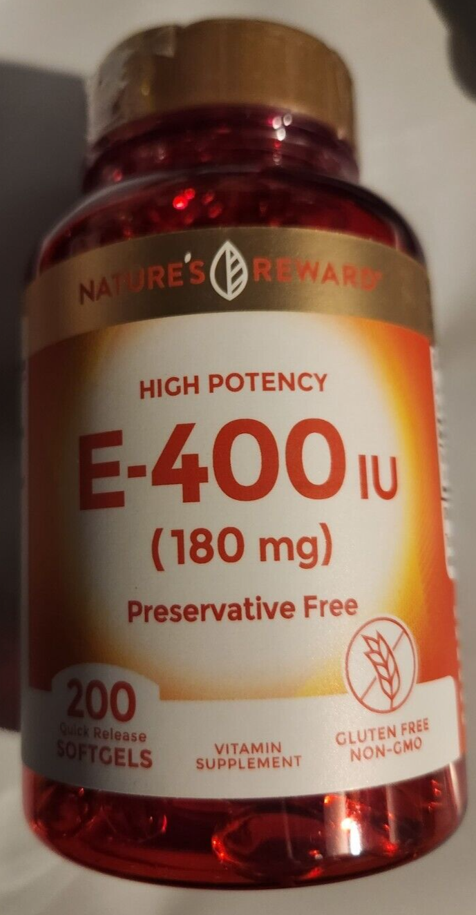 Витамин Е 400 МЕ | 200 гелей натуральный/не содержащий ГМО dl-альфа-токоферилацетат