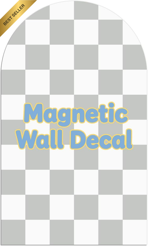 Magnetic Chalkboard Wall Decal 24''X40'' Arch - Peel and Stick Felt Removable Re