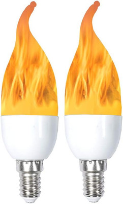 Led Flame Bulb E12 Candelabra Flame Bulbs 3 Watt 3 Mode LED Chandelier Bulb Flam