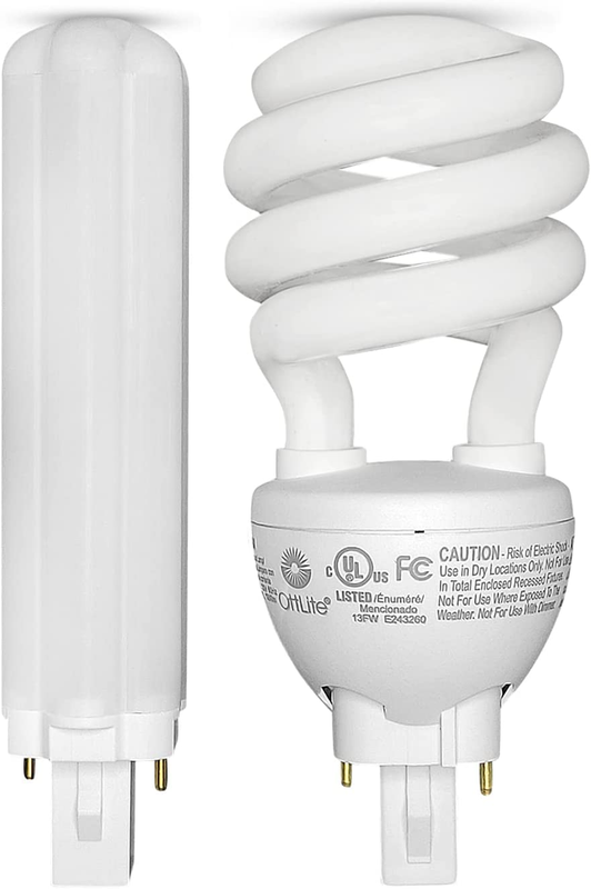Type M LED for Ottlite 20W 2-Pin Swirl Bulb B84J35, SB20-M or SB20-M-FFP (1-Pack