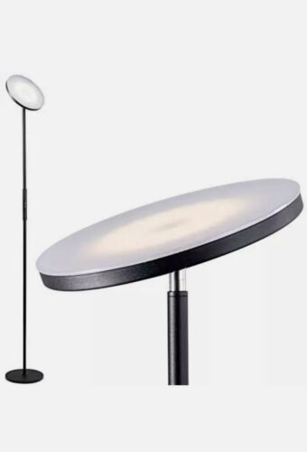 Addlon - LED Torchiere Floor Lamp, Tall Standing Modern Lamp