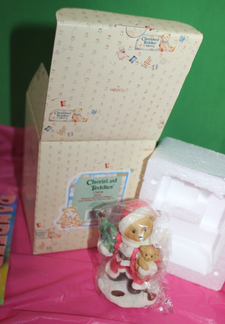 Enesco Cherished Teddies Figurine Klaus Bearer of Good Tidings 176036  1996