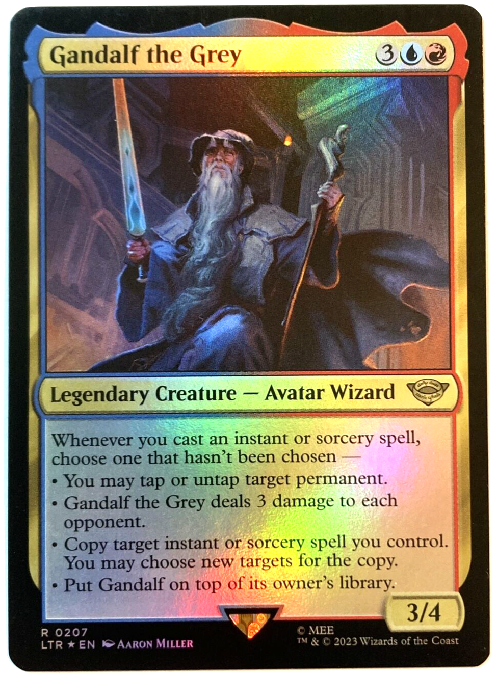 MTG Gandalf the Grey *FOIL* The Lord of the Rings 0207 NM | eBay