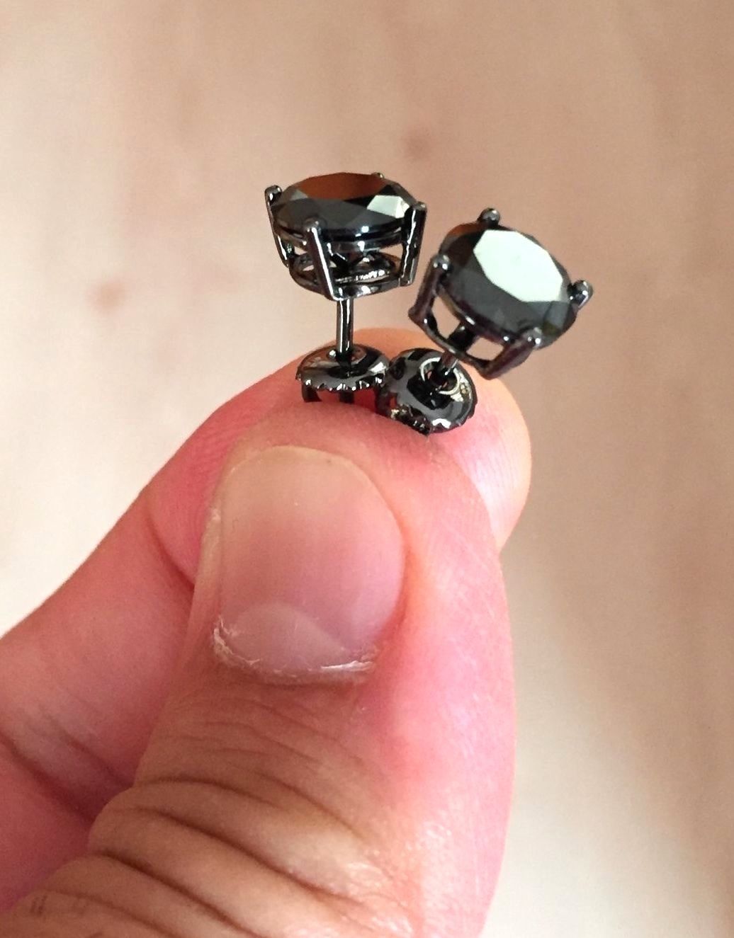 Pendientes de plata de ley para hombres