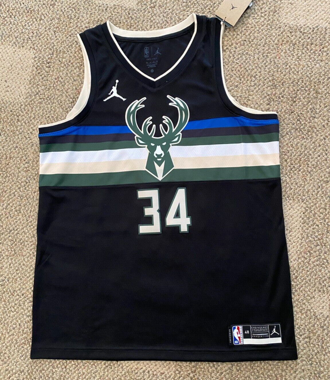 Nike #34 Giannis Basketball Jersey NBA Milwaukee Bucks