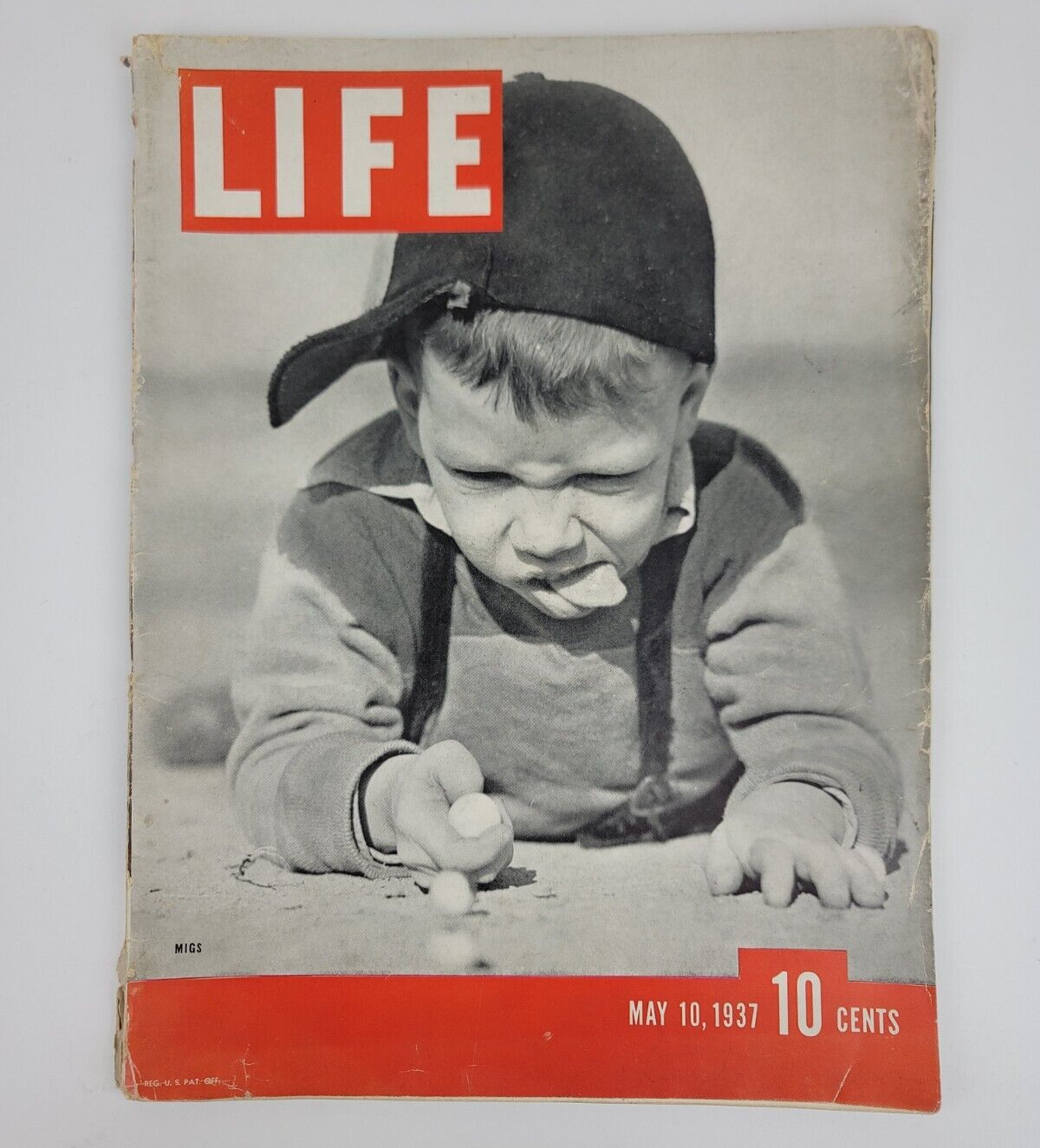 VTG LIFE Magazine May 10th 1937 - Boy w/ Marbles Cover | eBay