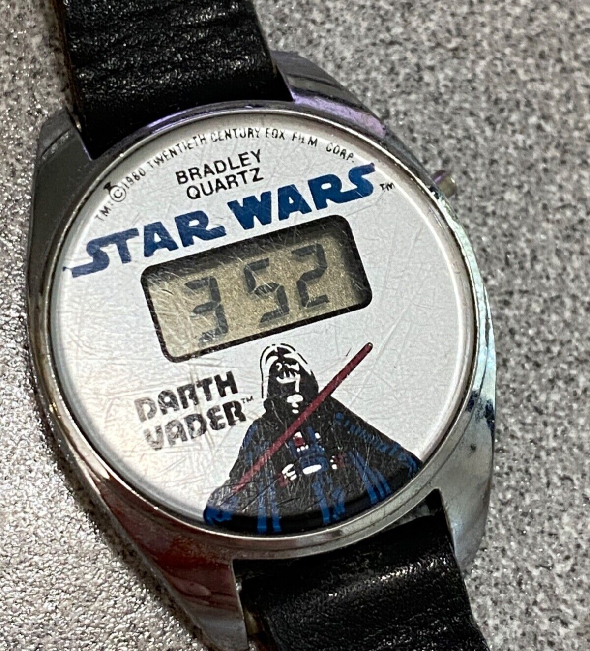 STAR WARS Darth Vader Bradley Quartz Digital Watch 1980