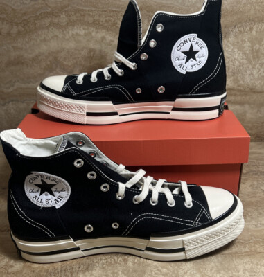 Converse Chuck 70 Plus Black White Men Unisex Casual Platform Shoes Size 8-14