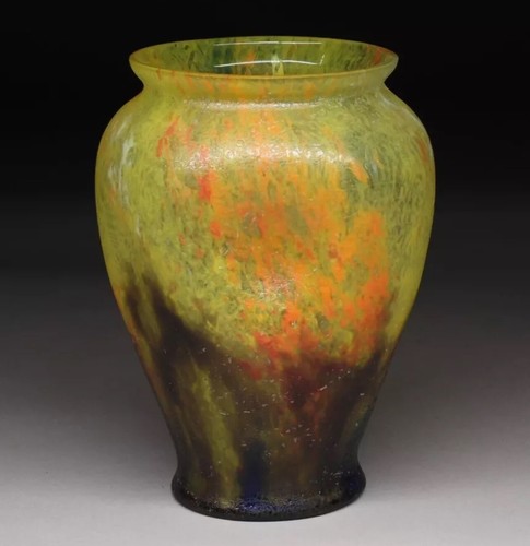 Kralik Czechoslovakian Czech Art Glass Glue Chip Vase #2 | eBay