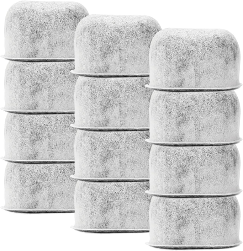 12-Pack Replacement Charcoal Water Filters for Braun Coffee Makers - Fits All Br