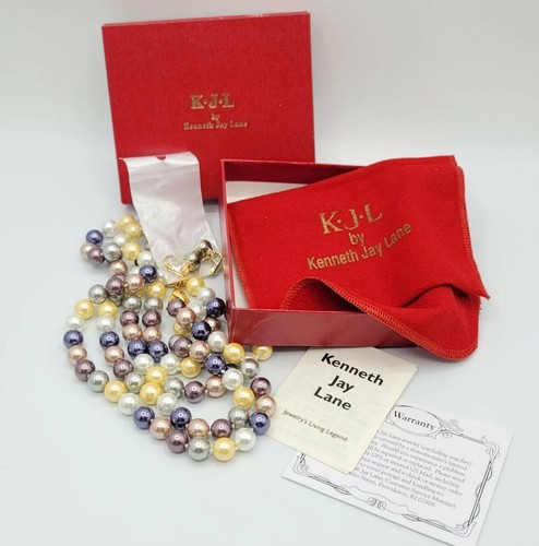 Kenneth Jay Lane　ネックレス　パール　ラインストーン Kenneth Jay Lane ネックレス パール ラインストーン
