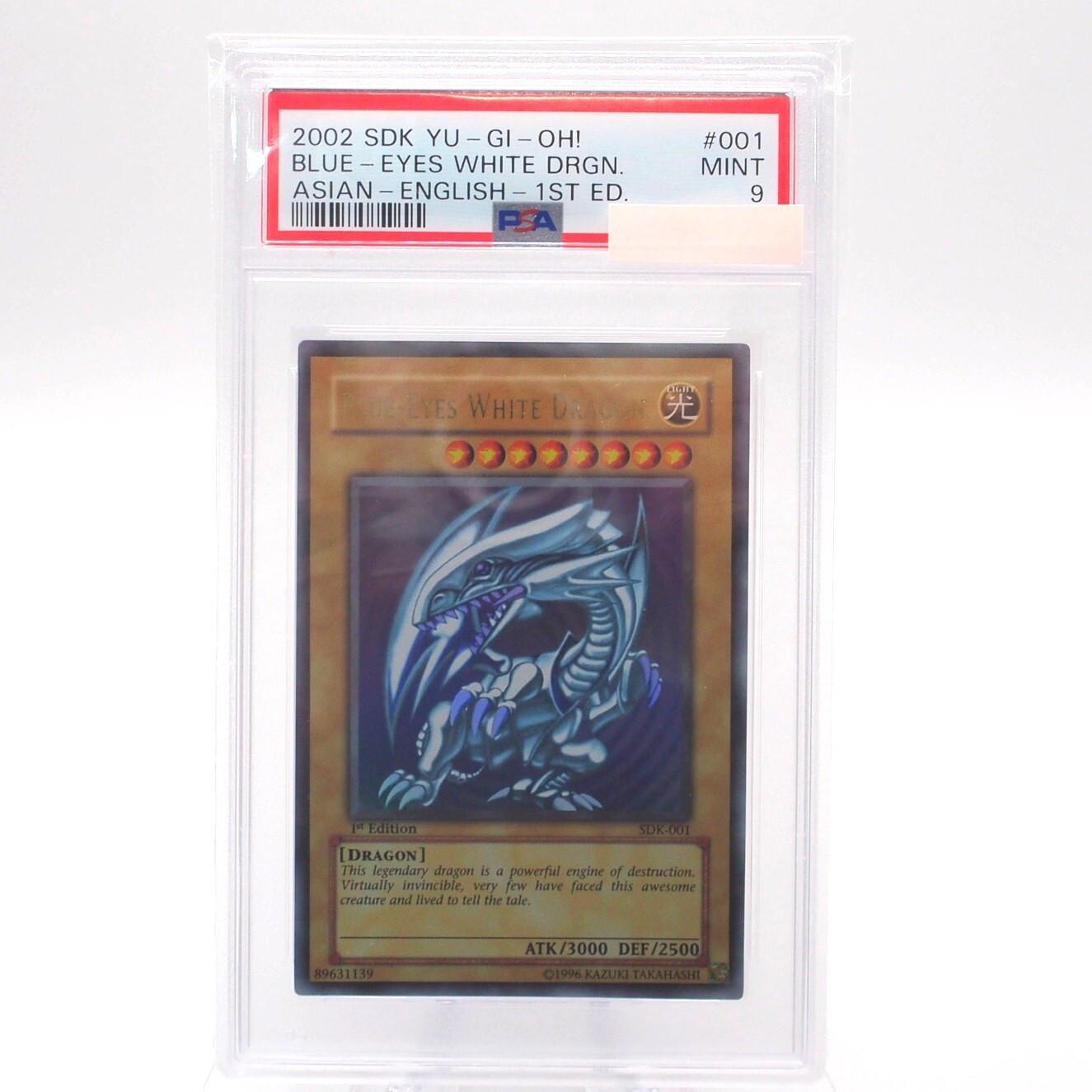 YuGiOh PSA9 Blue Eyes White Dragon SDK-001 Ultra 1st Edition YuGiOh PSA9 Blue Eyes White Dragon SDK-001 Ultra 1st Edition