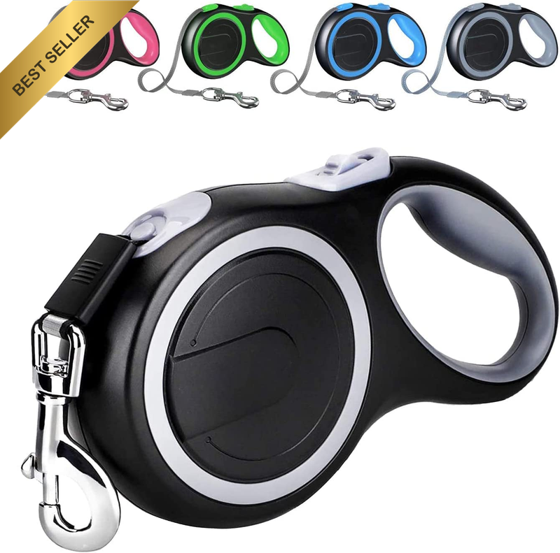Retractable Dog Leash 8M Anti-Slip Heavy Duty 50KG No Tangle Grey