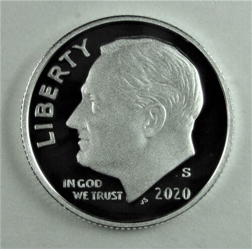2020 SILVER PROOF ROOSEVELT DIME GEM CAMEO CONDITION