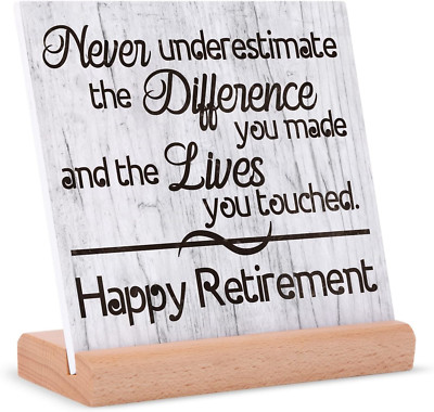 Gowelly Retirement Gifts for Women Men 2024, Retirement Card for Women Men, Best