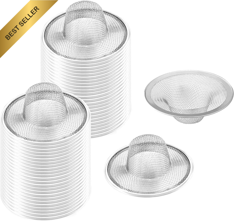 Shower Hair Drain Catcher, Stainless Steel Sink Strainer Hair Catcher Basket Fil